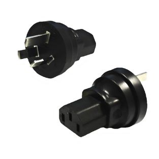 AC ADAPTER AUS PLUG TO C13 JACK AUSTRALIAN 3PIN MALR TO C13 FEM