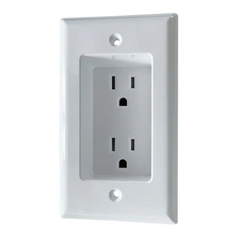 ELECTRICAL RECEPTACLE RECESSED DUPLEX 15A 125V