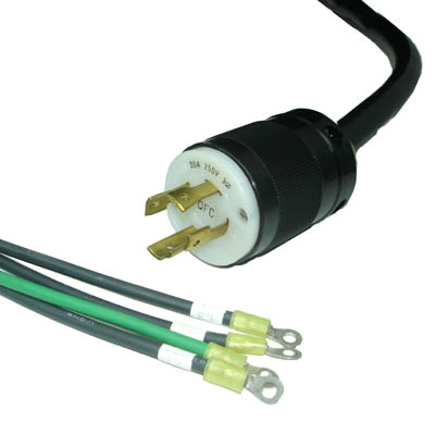 POWERCORD PLUS PLUG 4C/10AWG 