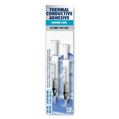 EPOXY THERMAL CONDUCTIVE ADHESIV MEDIUM CURE 6ML 45MIN POT LIFE