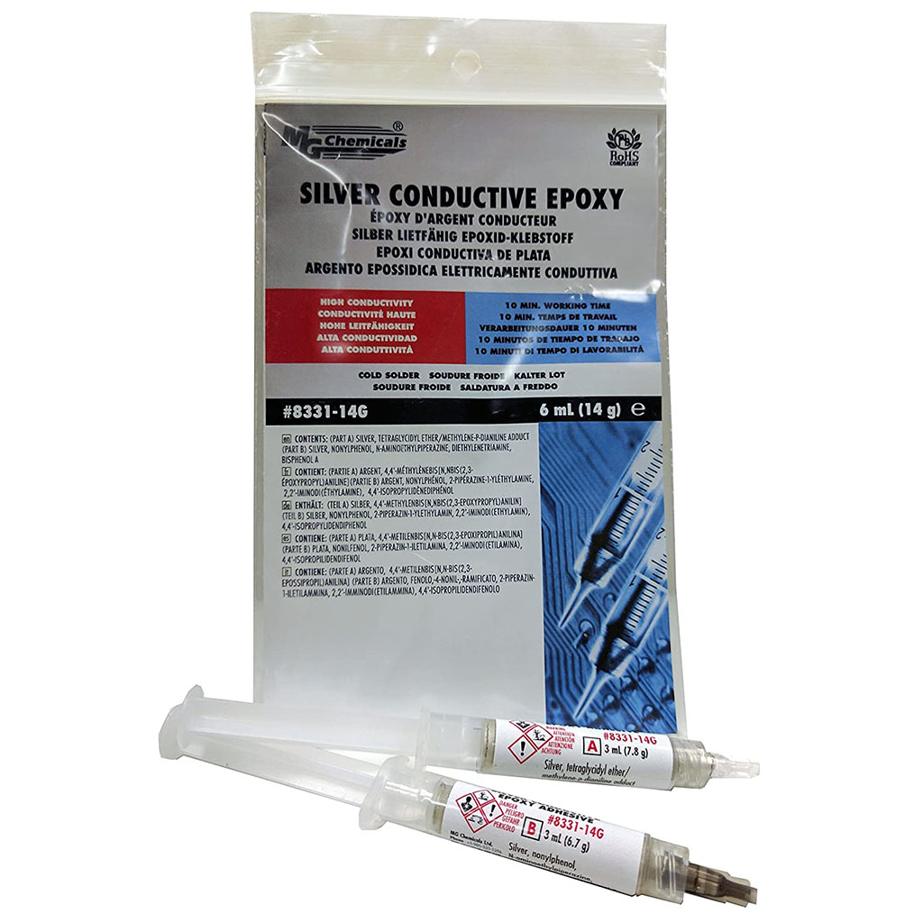 EPOXY SILVER CONDUCTIVE SYRINGES HIGH CONDUCTIVITY 4HR 15G