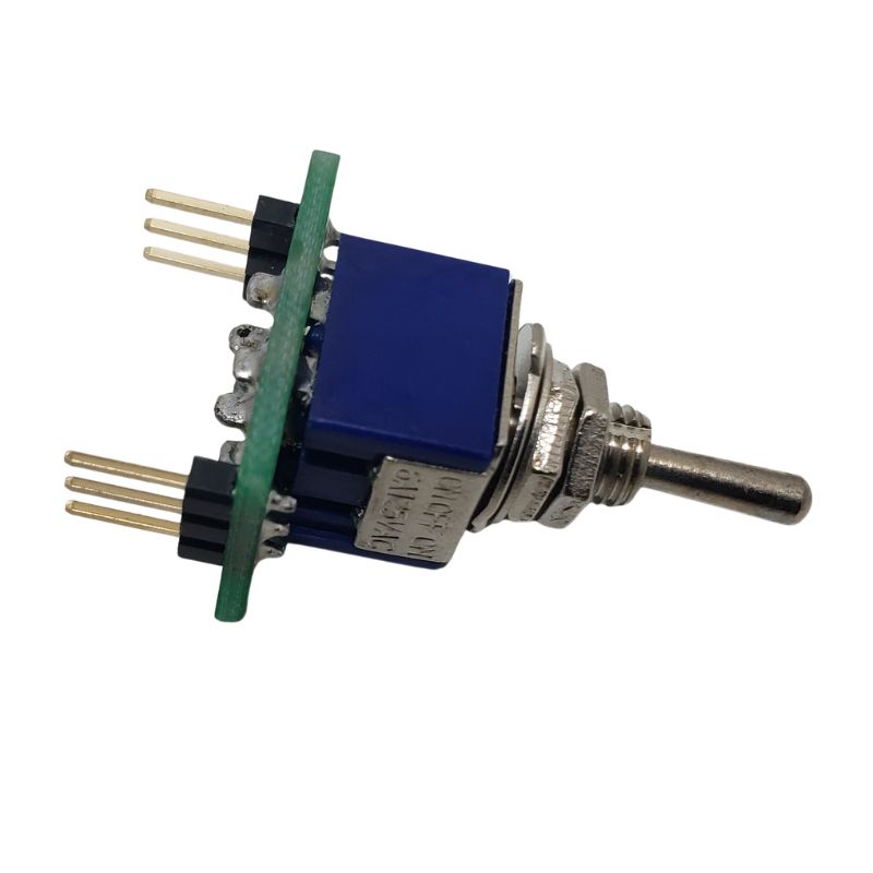 TOGGLE SWITCH 2P2T 6A ON-OFF-ON 125VAC BREAKOUT