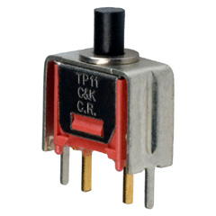 PUSH SWITCH MOM 1P1T NO PCST BLK WITH BRACKET ACTUATOR HT 3.6MM