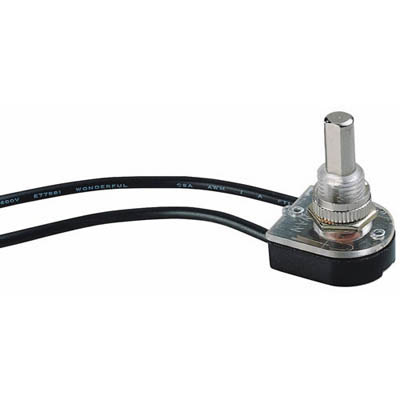 PUSH SWITCH LATCH 1P1T ON-OFF THR W/WIRE 9MM 6A/125VAC 3A/250V