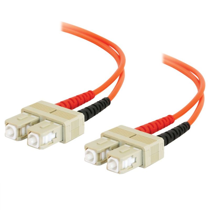 FIBER OPTIC PATCH CORD SC-SC 5M DUPLEX MM 62.5/125UM ORG
