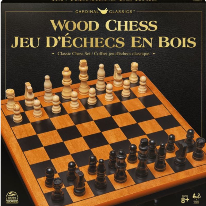 CHESS SET WOOD-CARDINAL CLASSICS 