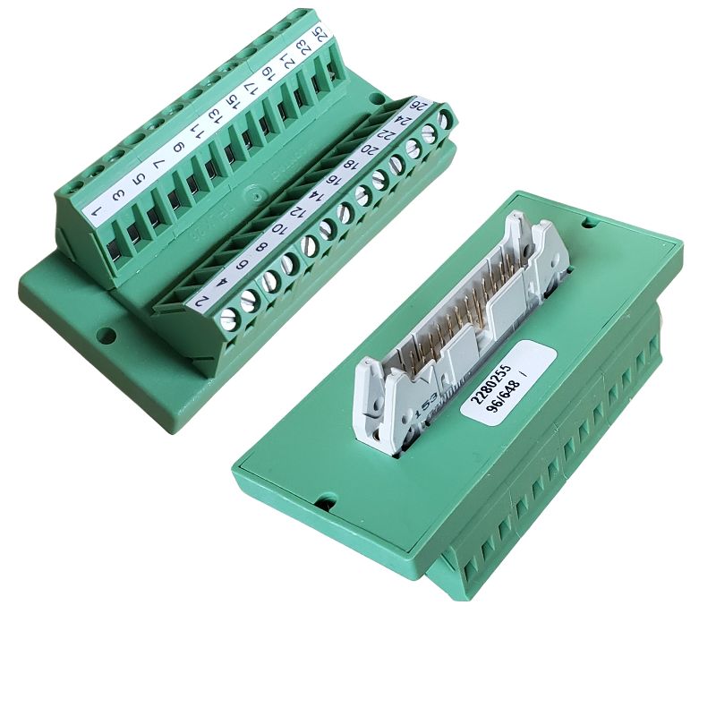 TERM BLOCK 26P DIN RAIL RIBBON IDC W/HDR