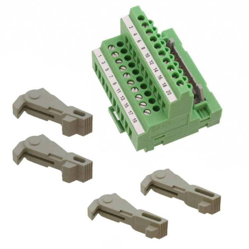 TERM BLOCK 20P DIN RAIL 