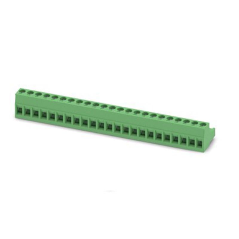 TERM BLOCK 23P CLAMP RA 5MM FEM PLUGGABLE GRN