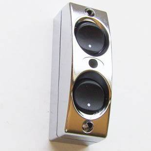 ROCKER SWITCH DUAL ON/OFF OR ON/ON CHROME INTERIOR LIGHT SWIT