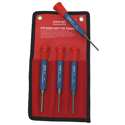 PIN PUNCH 4PC/SET ASSORTED 