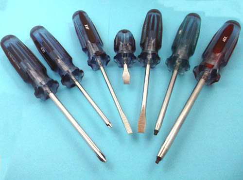 SCREWDRIVER SET 7PCS SLOT 3PCS PHILIPS/ROBERTSON 2PCS
