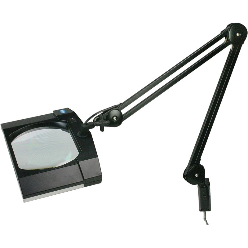 MAGNIFYING LAMP LED W/SWING ARM BLK 7.2IN WIDE 5 DIOPTER LENS