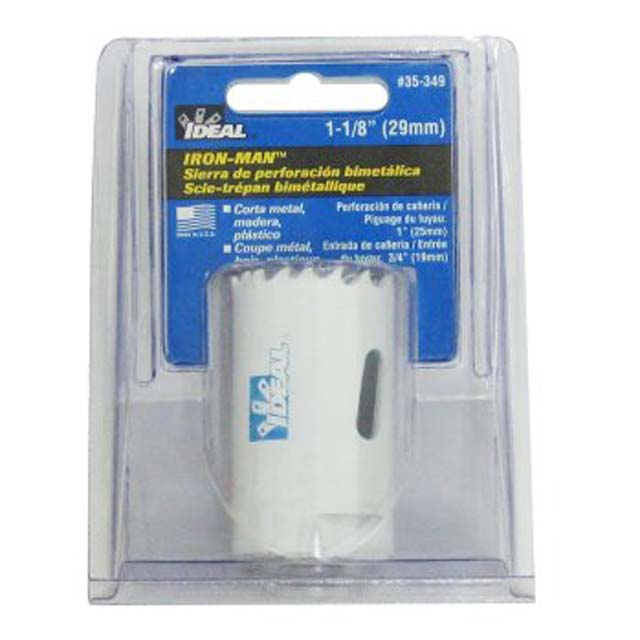 HOLE SAW 1-1/8IN PIPE TAP 1INCH 