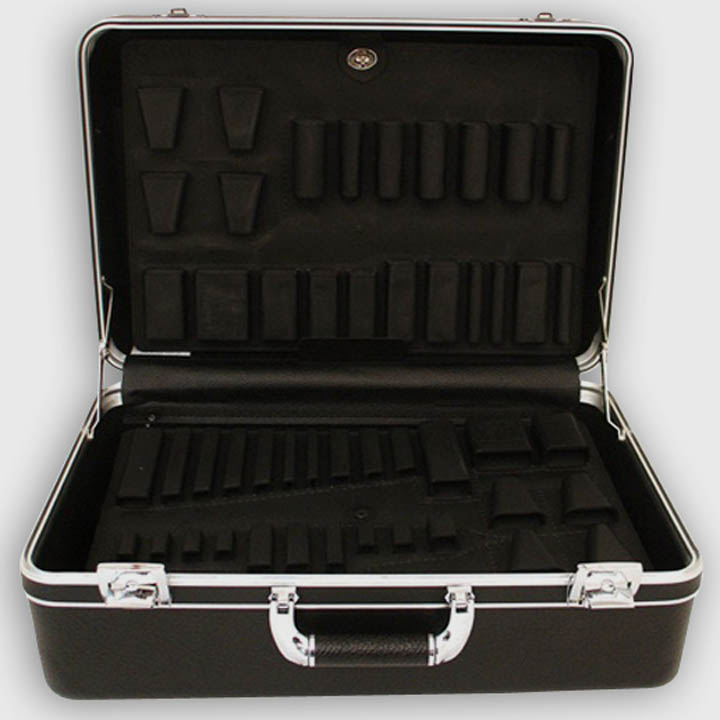 TOOL CASE EMPTY 18.5X14.2X7INCH PLAS BLACK WITH B & C PALLETS