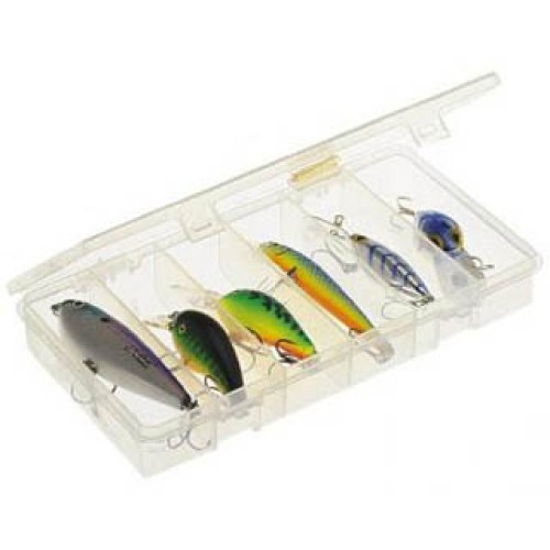 COMPONENT BOX 8X4X1.25IN CLEAR 6 COMPARTMENTS
