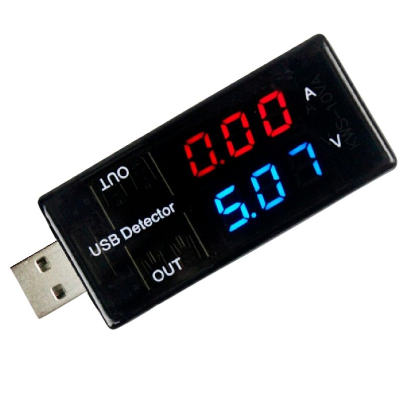 TESTER USB VOLT:3-9VDC AMP:0-3A DISPLAY:DOUBLE ROW