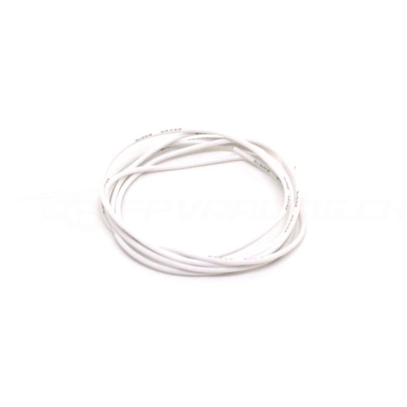 WIRE SILICON 26AWG 6FT WHITE -60C TO 200C