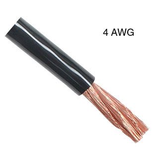 POWER CABLE 4AWG BLK 25FT 