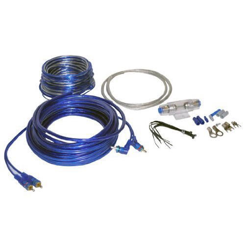 CAR AUDIO KIT 8AWG 1200W 16FT SPEAKER CABLE 20FT & WIRING KIT