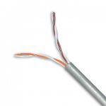 CAT3 FT1 SOL 4C/24AWG GREY 1000FT