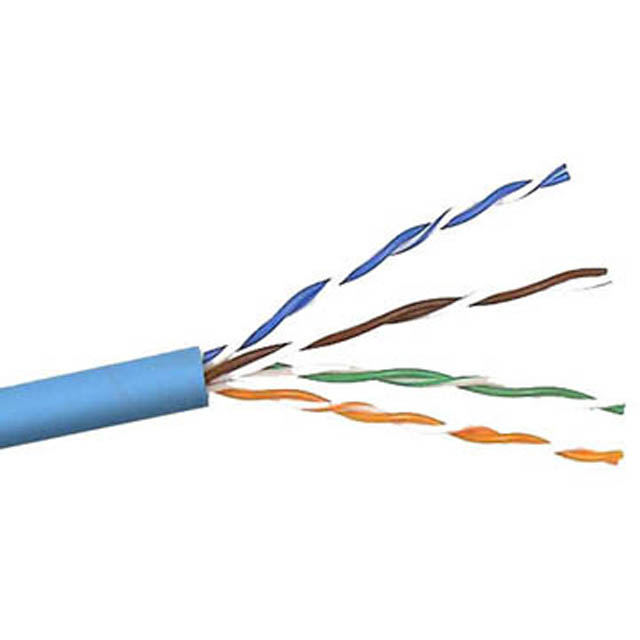 CABLE CAT6E FT6 SOL BLU 1000FT UTP 4P/23AWG 600MHZ PLENUM