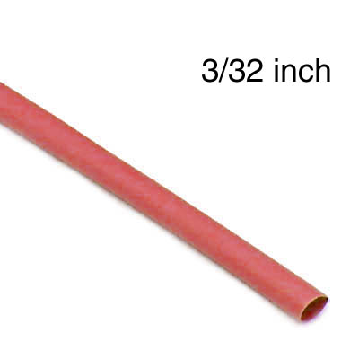 TUBING HST 3/32INX4FT SW RED 2:1 