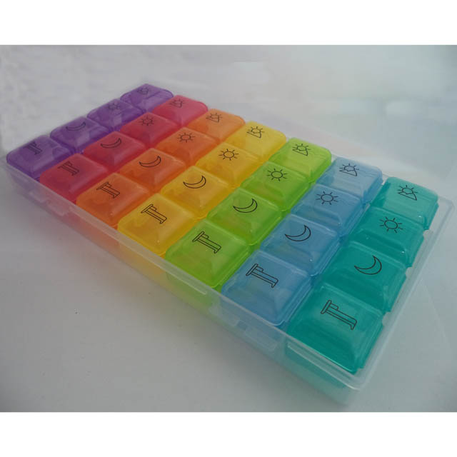 PILL ORGANIZER WEEKLY REMOVABLE 