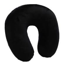 TRAVEL PILLOW MICROBEAD BLACK 