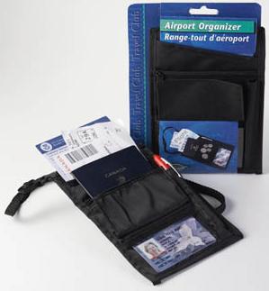 AIRPORT ORGANIZER FOR TRAVEL 