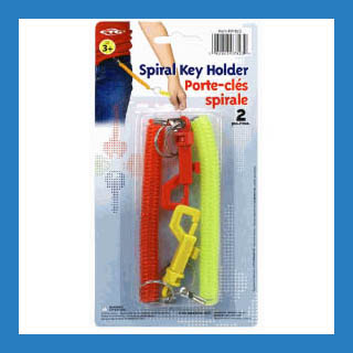 KEYHOLDER SPIRAL ASSORTED COLORS 