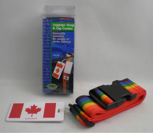 LUGGAGE STRAP & TAG COMBO 72 X 2 INCH