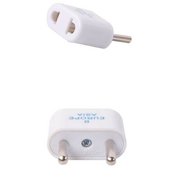 TRAVEL ADAPTER 2P EUROPE & ASIA PLUG 4MM TO UNIVERSAL JACK
