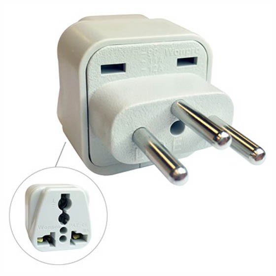 TRAVEL ADAPTER 3P SWITZERLAND PL TO UNIVERSAL JACK