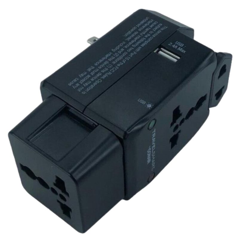 TRAVEL ADAPTER UNIVERSAL W/USB 