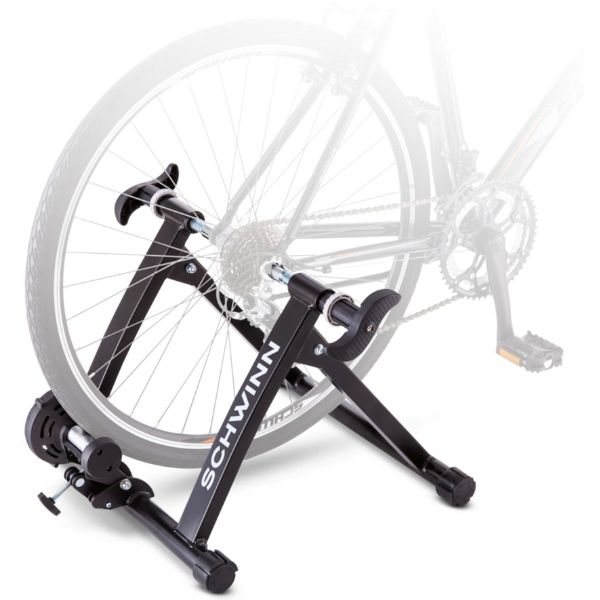 BIKE EXERCISE TRAINER W/MAGNETIC RESISTANCE BLACK COLLAPSIBLE
