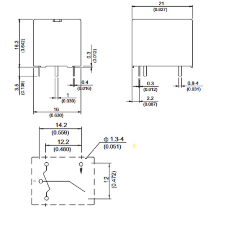 RELAY DC 12V 5463