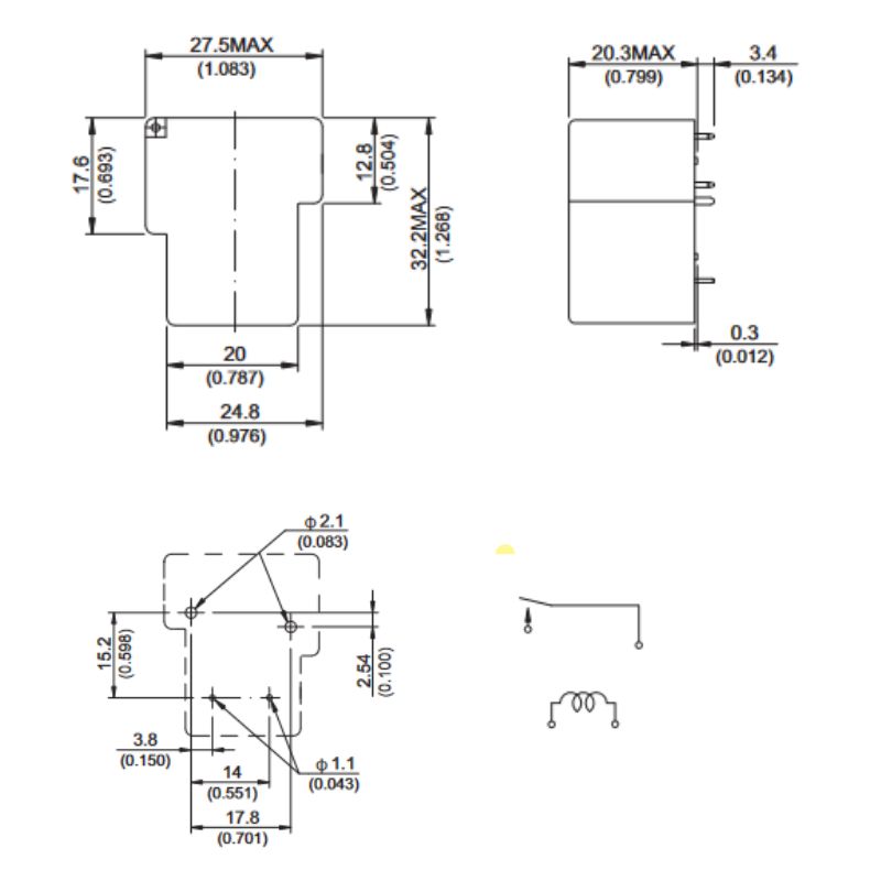 RELAY DC 12V 5476