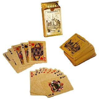 GOLD DECK OF CARDS- TORONTO 
SKU:263966