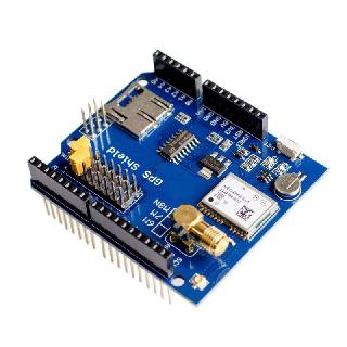 GPS SHIELD WITH ANTENNS NEO 6M W/SD CARD SLOT 3.3/5V IO SERIAL