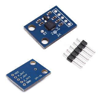 ACCELEROMETER MODULE GY-61 3-5V 3-AXIS ANALOG-XYZ USING ADXL335
SKU:262360