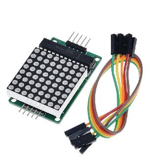 Led Matrix 8x8 Red Max7219 Serial Control 5v 320ma