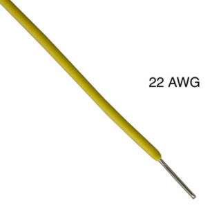 WIRE SOLID 22AWG 1000FT YELLOW