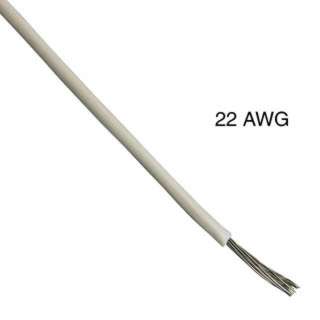 WIRE STRANDED 22AWG 100FT WHITE