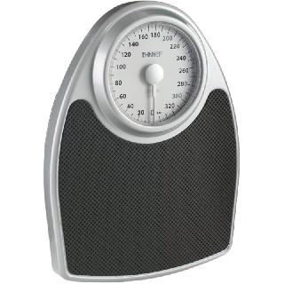WEIGHING SCALE ANALOG BATHROOM 6.5IN DIAL UPTO 330LB CAPACITY