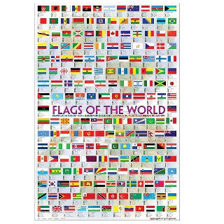 FLAGS OF THE WORLD POSTER