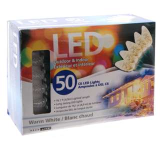 LED STRING LIGHT 50 BULBS WARM