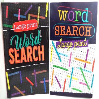 WORD SEARCH LARGE PRINT 2 BOOKS