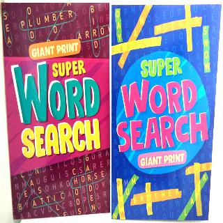 WORD SEARCH GIANT PRINT 2 BOOKS