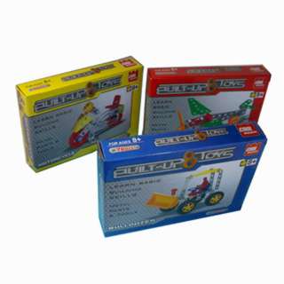 BUILT-UP TOYS METAL PIECES AND